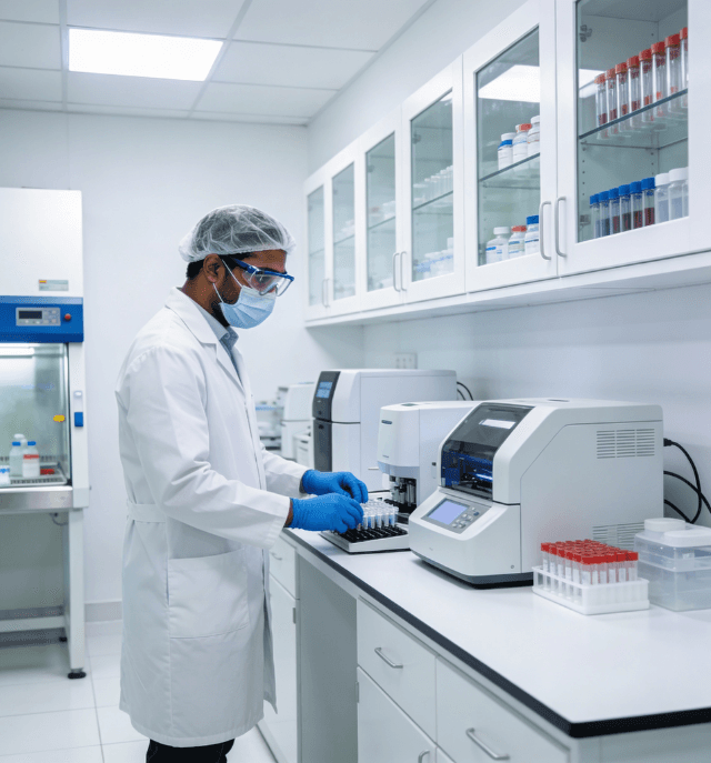 DNA testing and genetic analysis performed in a certified laboratory at Origin108